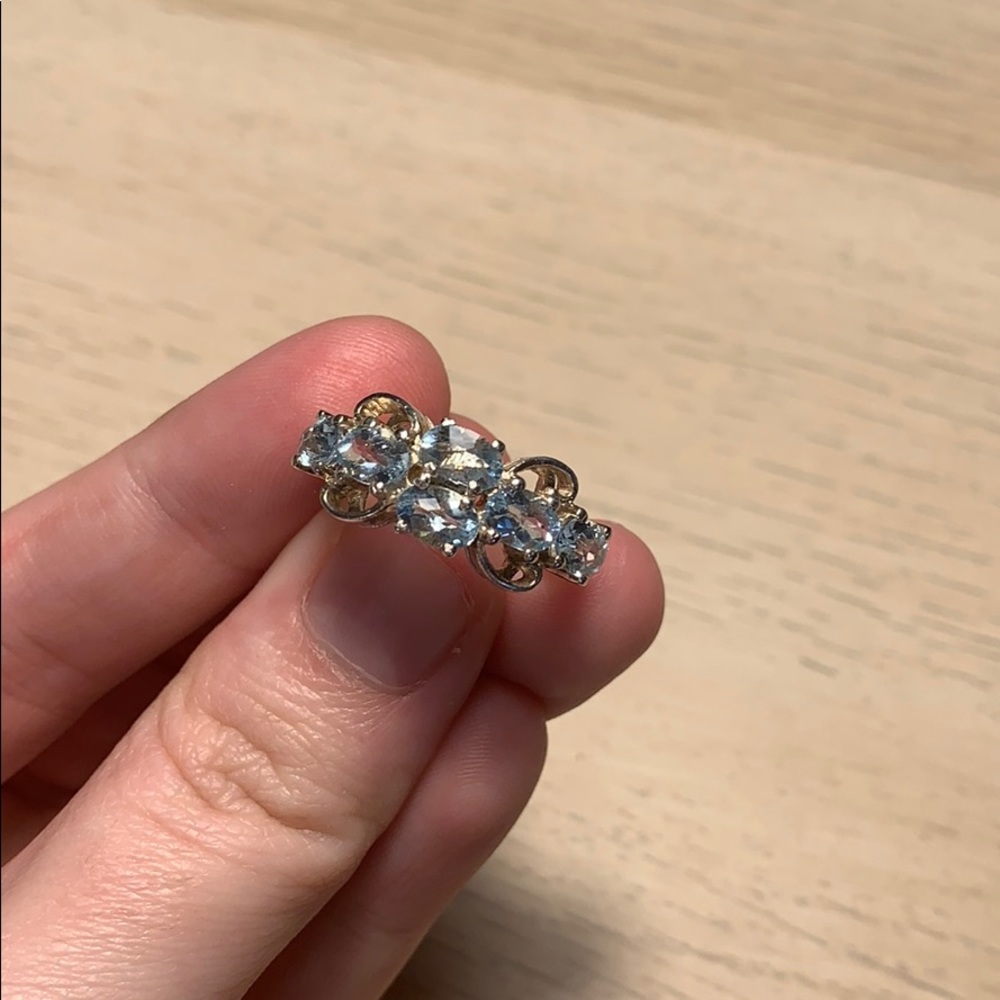 Sterling Silver Aquamarine Ring